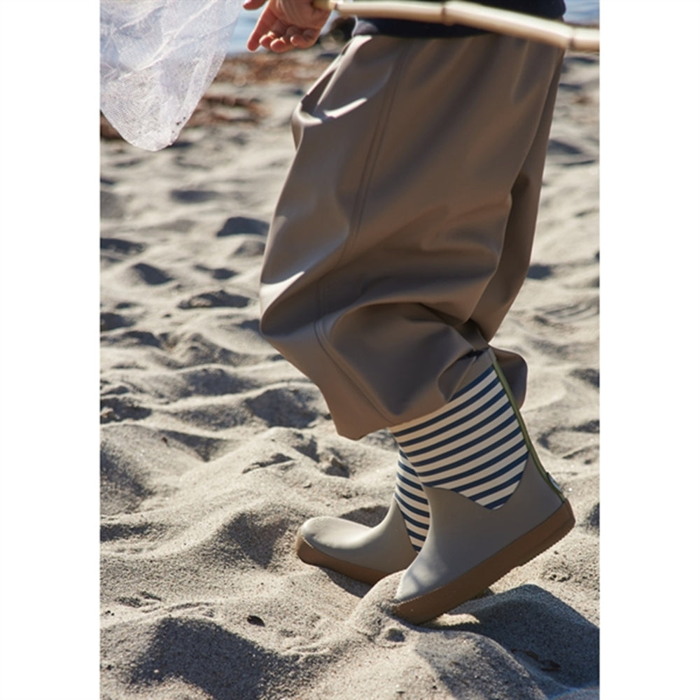 Gummistøvler Juno Blue Stripe - Wheat||Wheat Footwear → Luksusbaby.dk