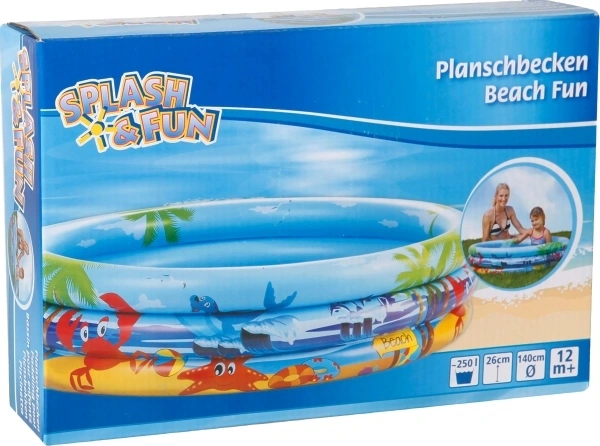 Planschbecken BEACH FUKids (Ø140cm) in blau