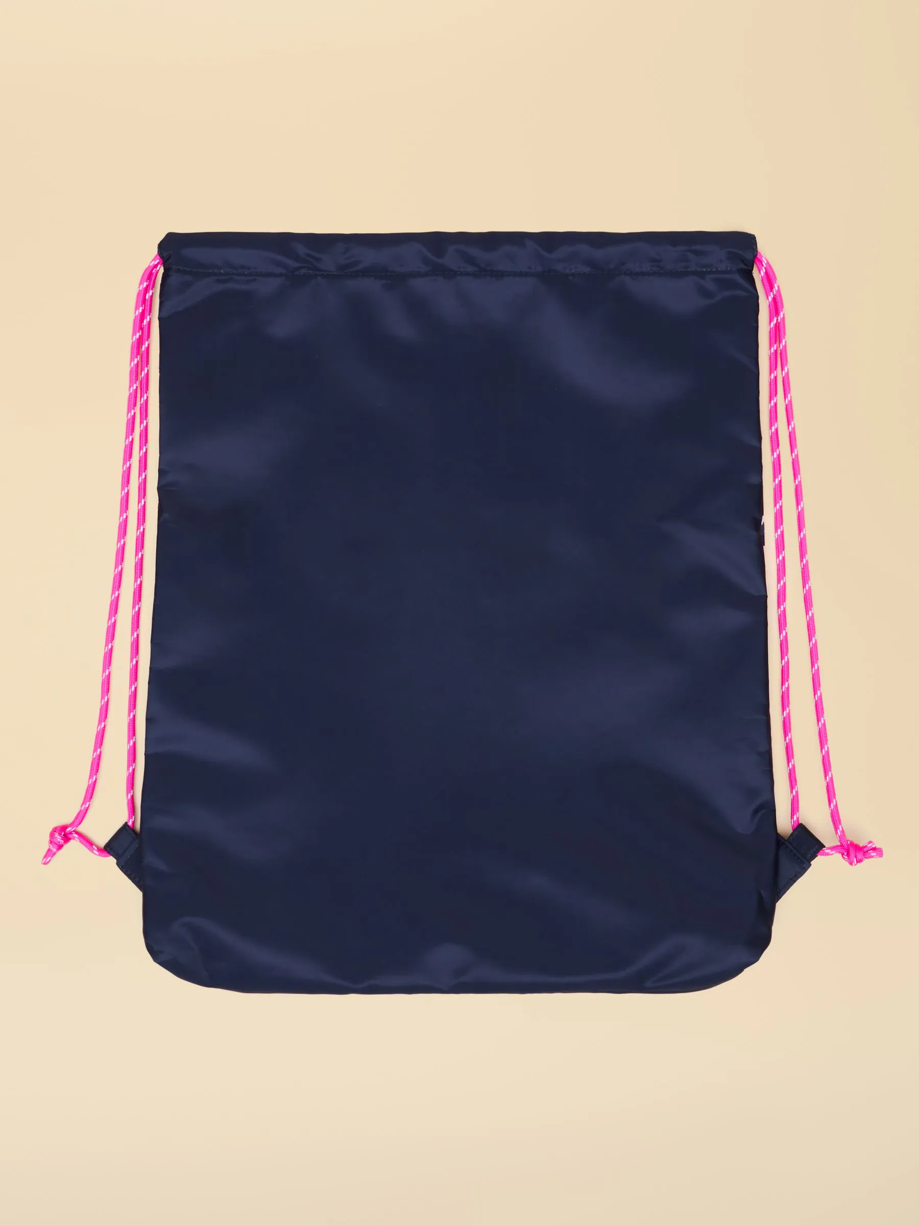Navy & Roze Paard - Joules Kids' Adventurer tas met trekkoord