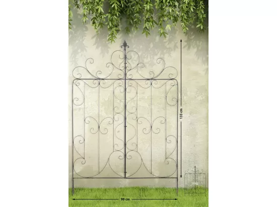 Lot de 2 Treillis - Métal - Bronze - Mandevilla
