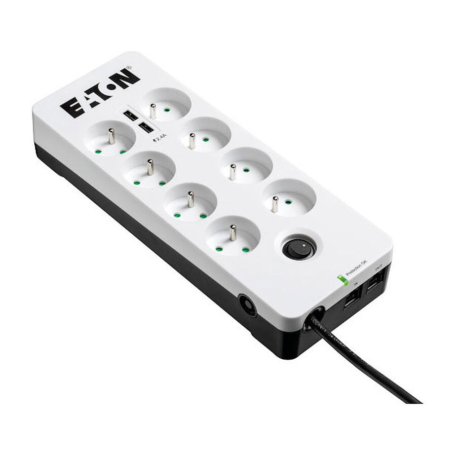 Eaton Protection Box 8 Tel USB FR - 8 prises + 2 USB