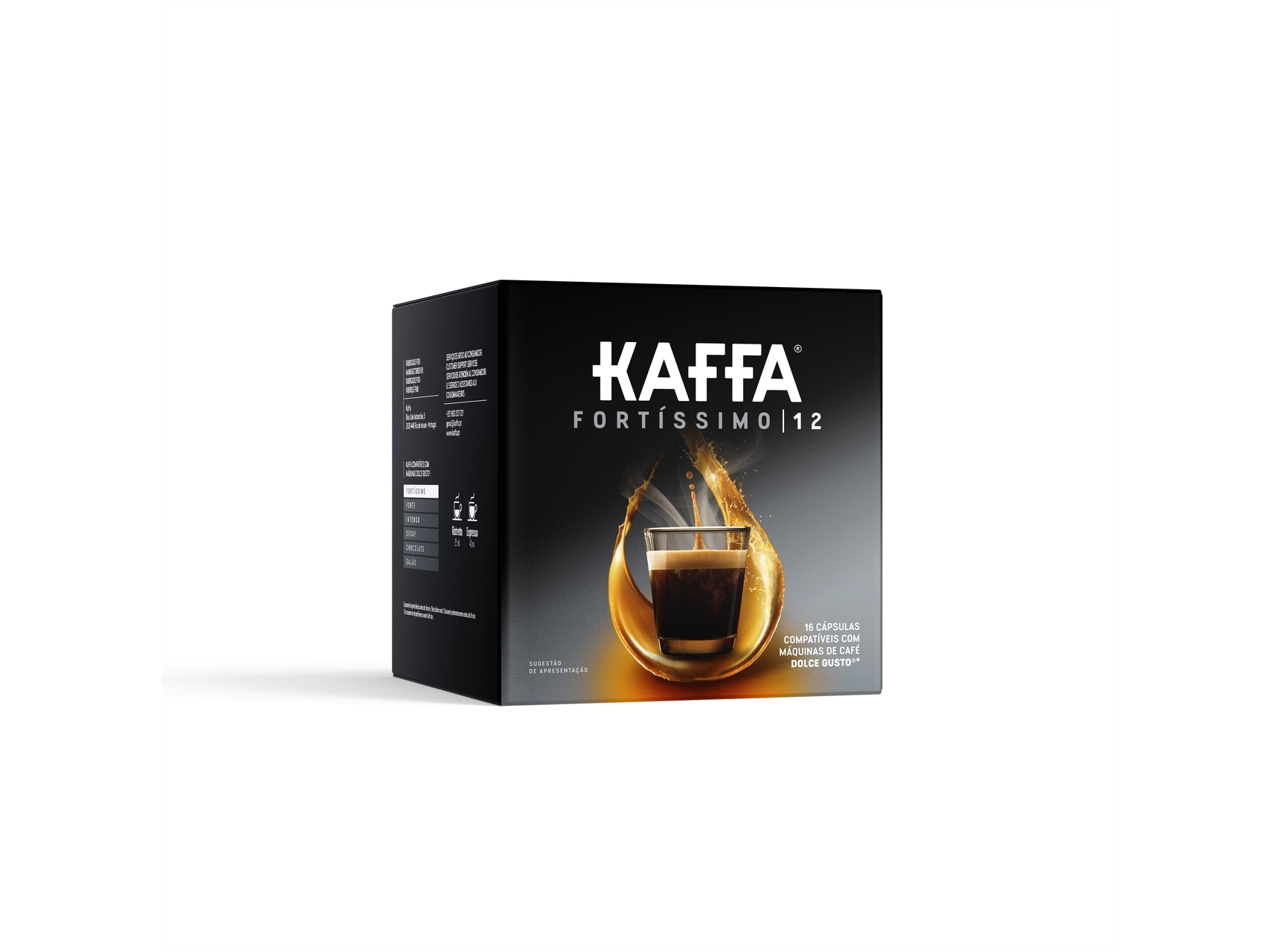 CÁPSULAS KAFFA CAFÉ COMPATIVEL DOLCE GUSTO NEGRO 16UN