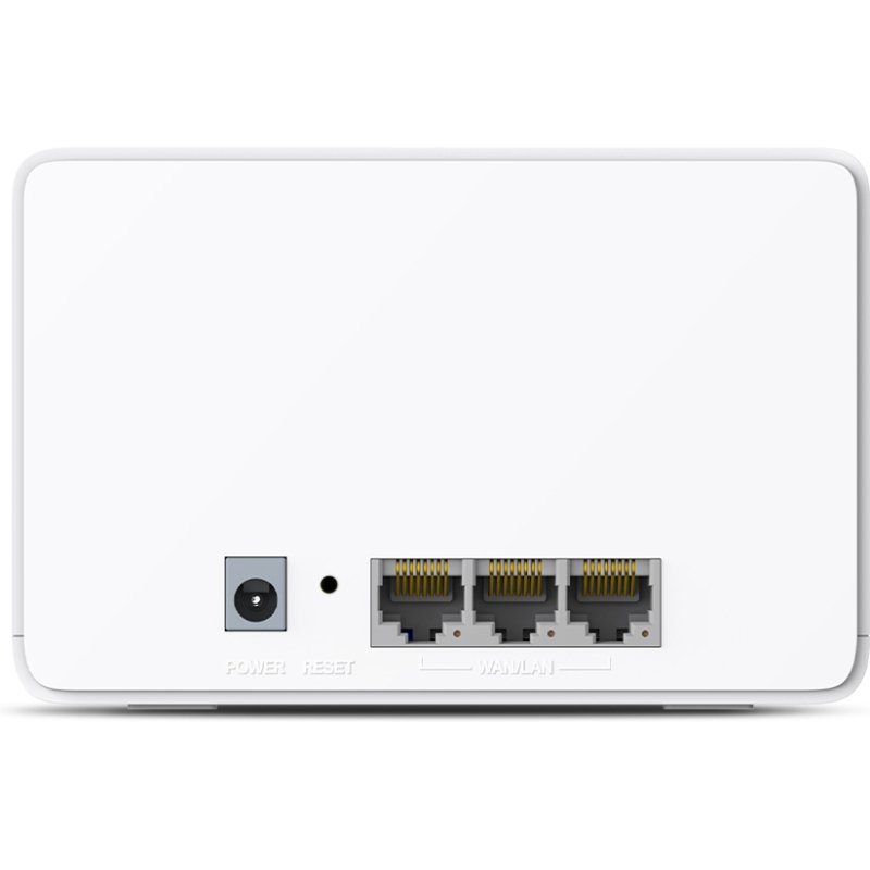 Mercusys Halo H80X (2-pack) Bi-bande (2,4 GHz / 5 GHz) Wi-Fi 6 (802.11ax) Blanc 3 Interne