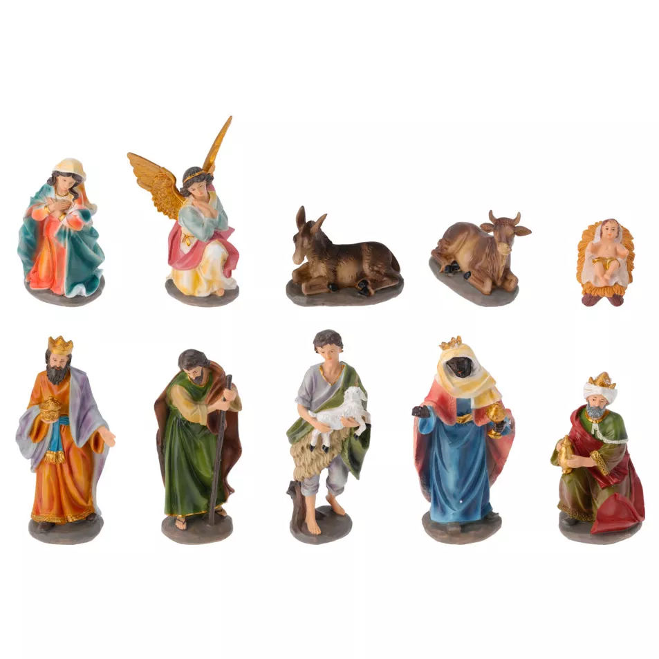 Les 10 santons (Hauteur 19 cm) de Colette