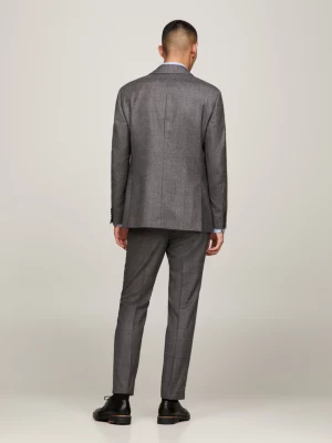 Blazer de corte regular em mistura de lã italiana
