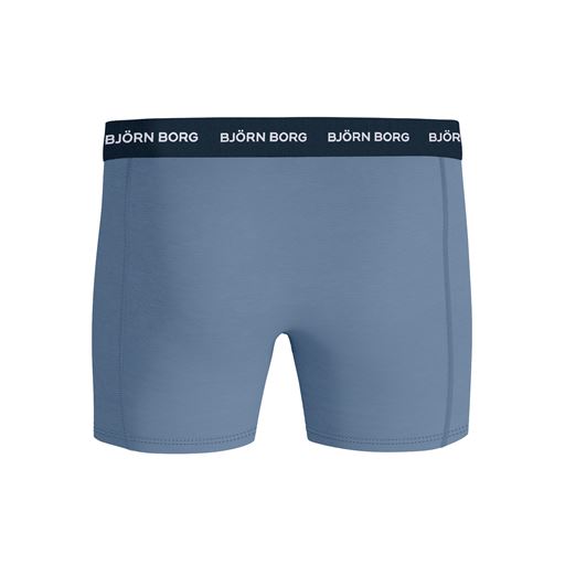 Björn Borg Cotton Stretch 9-pak Boxershorts, Sort/Melange/Blå/Grøn/Print, S
