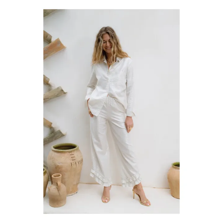 JoSephine Pantalon Mojito Rayures Métallisées | Argenté