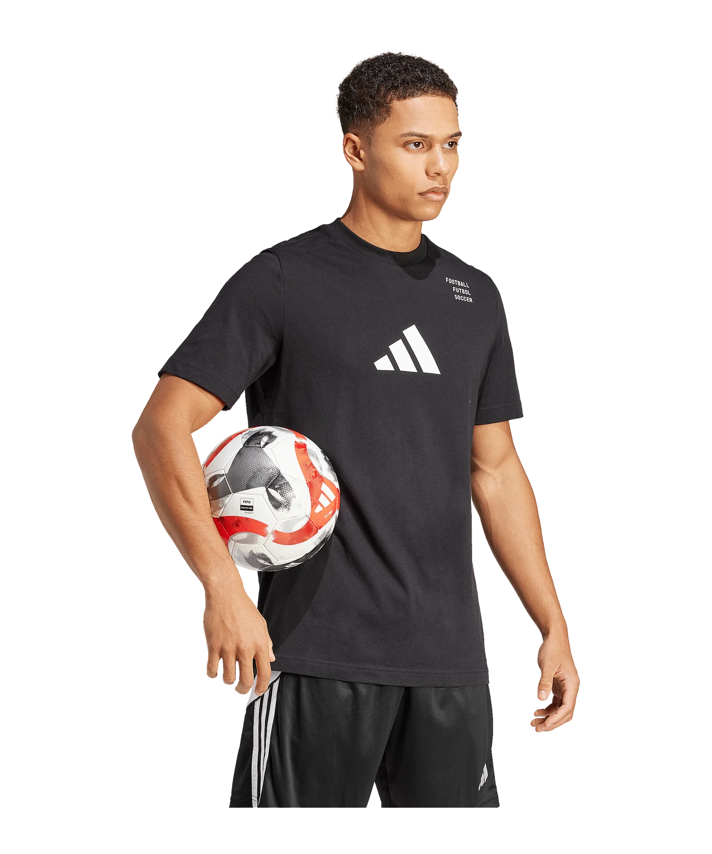 adidas Football Category Logo T-Shirt Schwarz