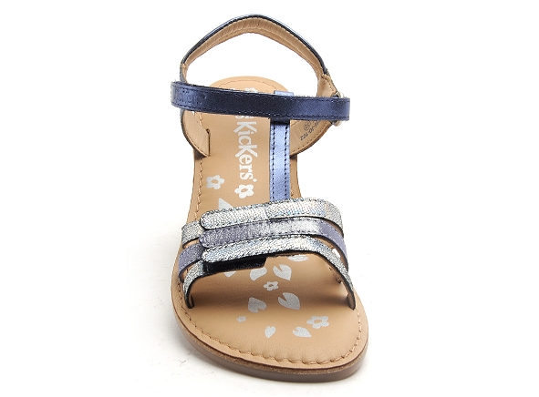 Kickers nu pieds enfant diamanto bleu