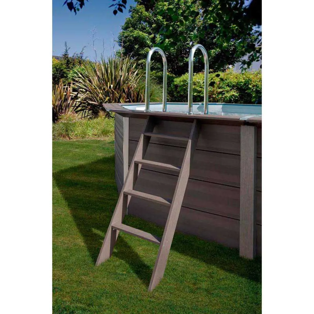 Gre pools Avantgarde 606x326x124 cm Aufstellpool aus Verbundwerkstoff