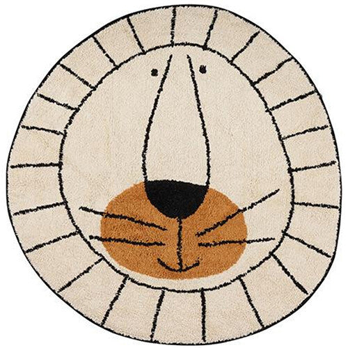 Tapis petit vloerkleed leeuw naturel - Ø 100 cm