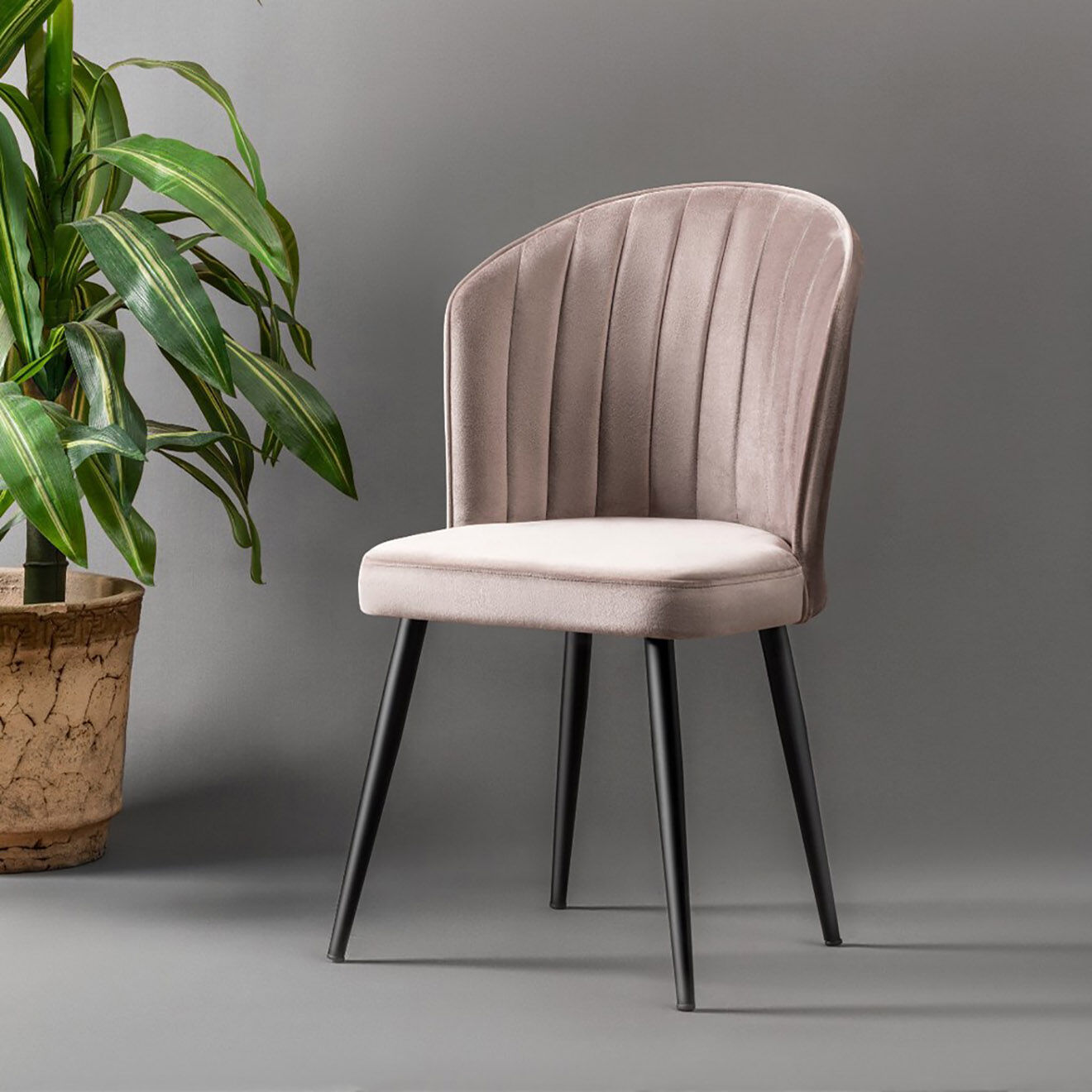 Homitis 4 Chaises Rubi marron - 52x85x42 cm