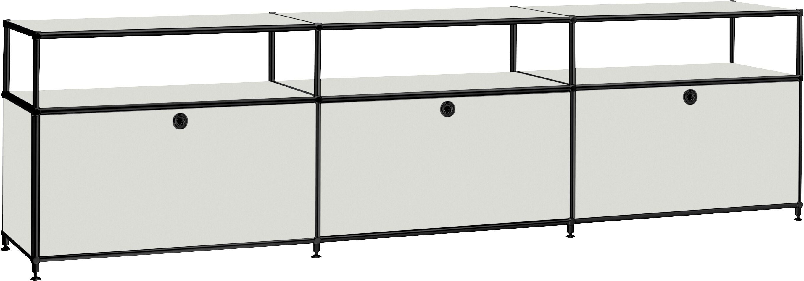 FLEXCUBE Lowboard - Hellgrau / B: 228.0 cm x T: 40.0 cm x H: 62.0 cm