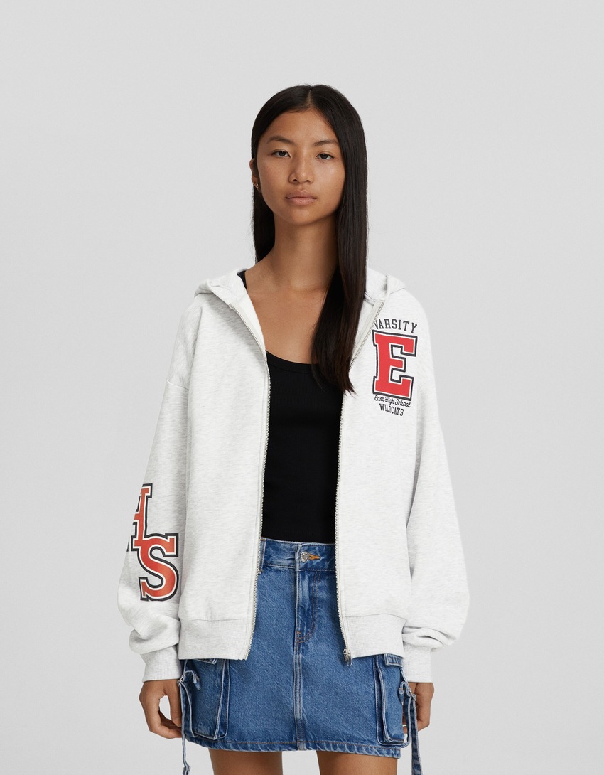 Moletom com zíper estampado do High School Musical