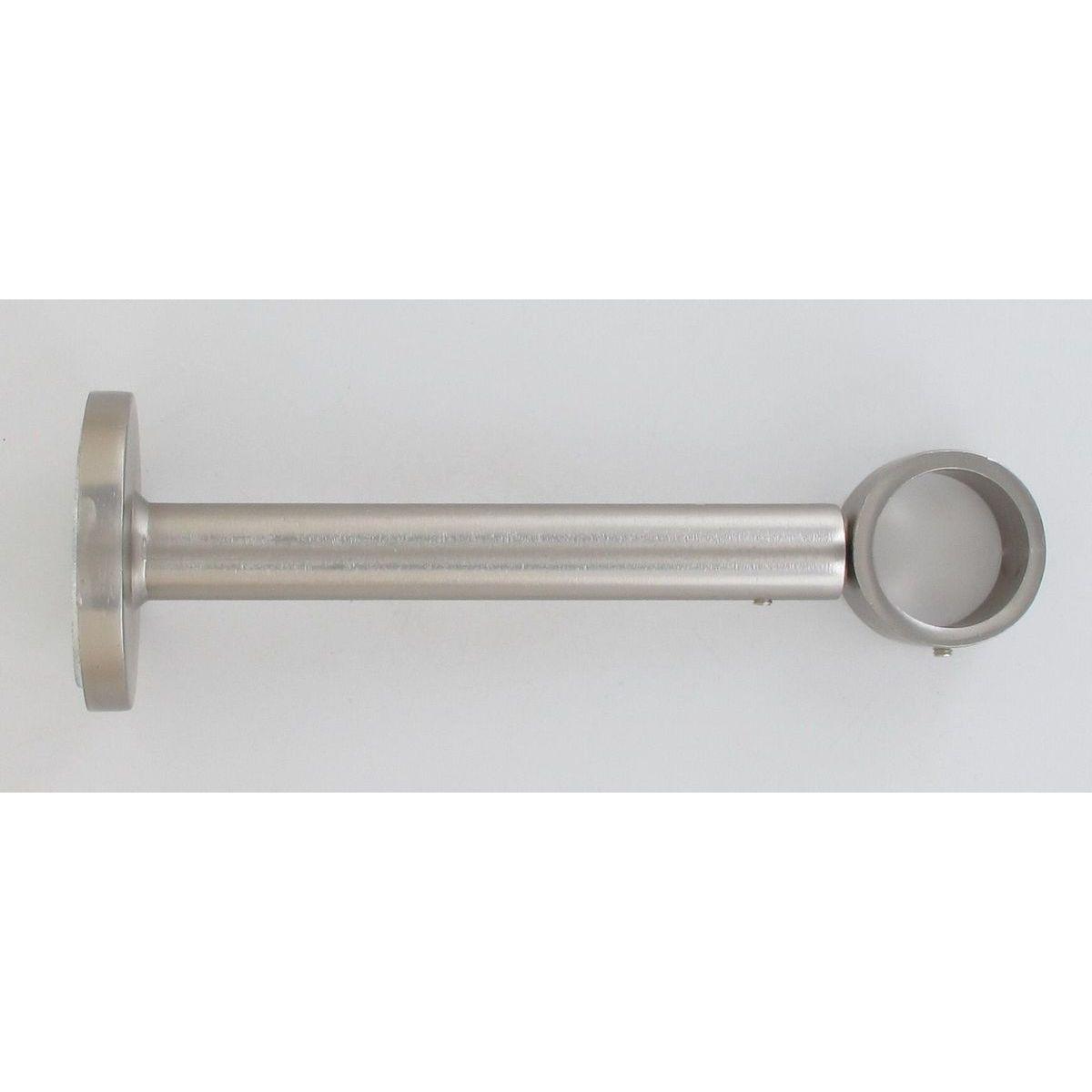 SUPPORT SIMPLE EXT D28 155 MM X1 ARGENT MAT