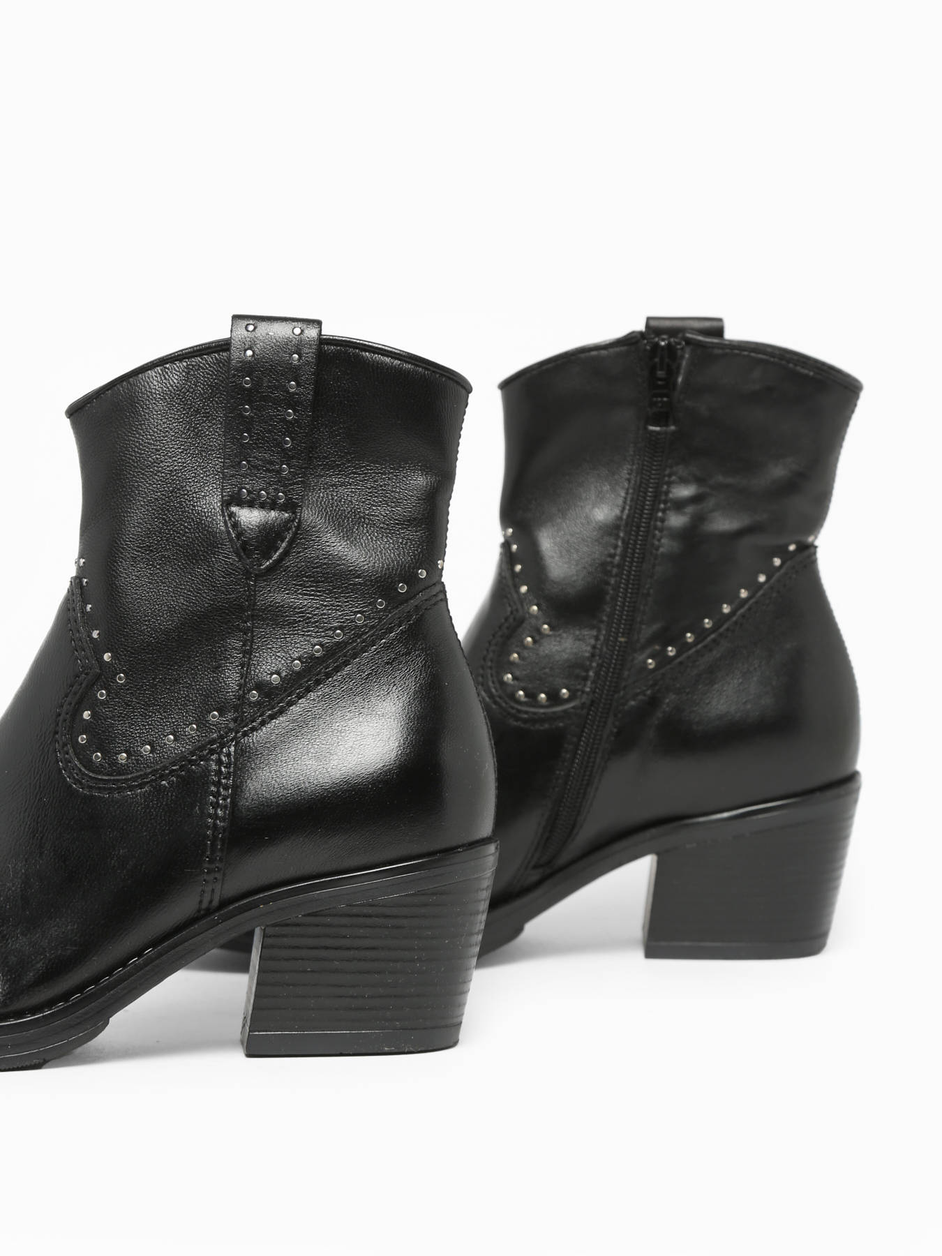 Boots  talon en cuir MJUS