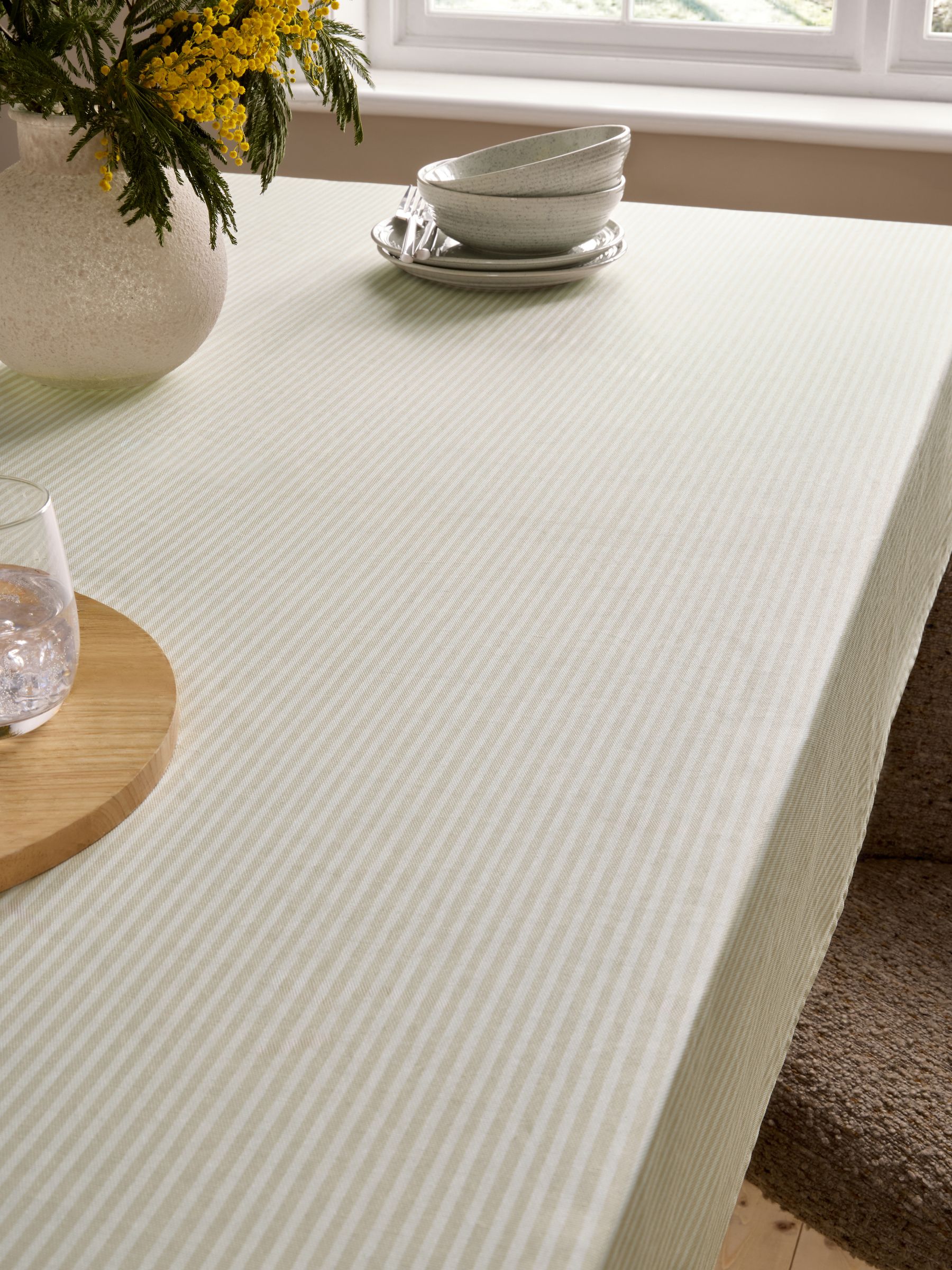 Stripe Wipe Clean Tablecloth