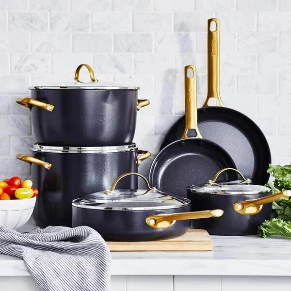 Greenpan Padova Pannenset 6 delig Zwart