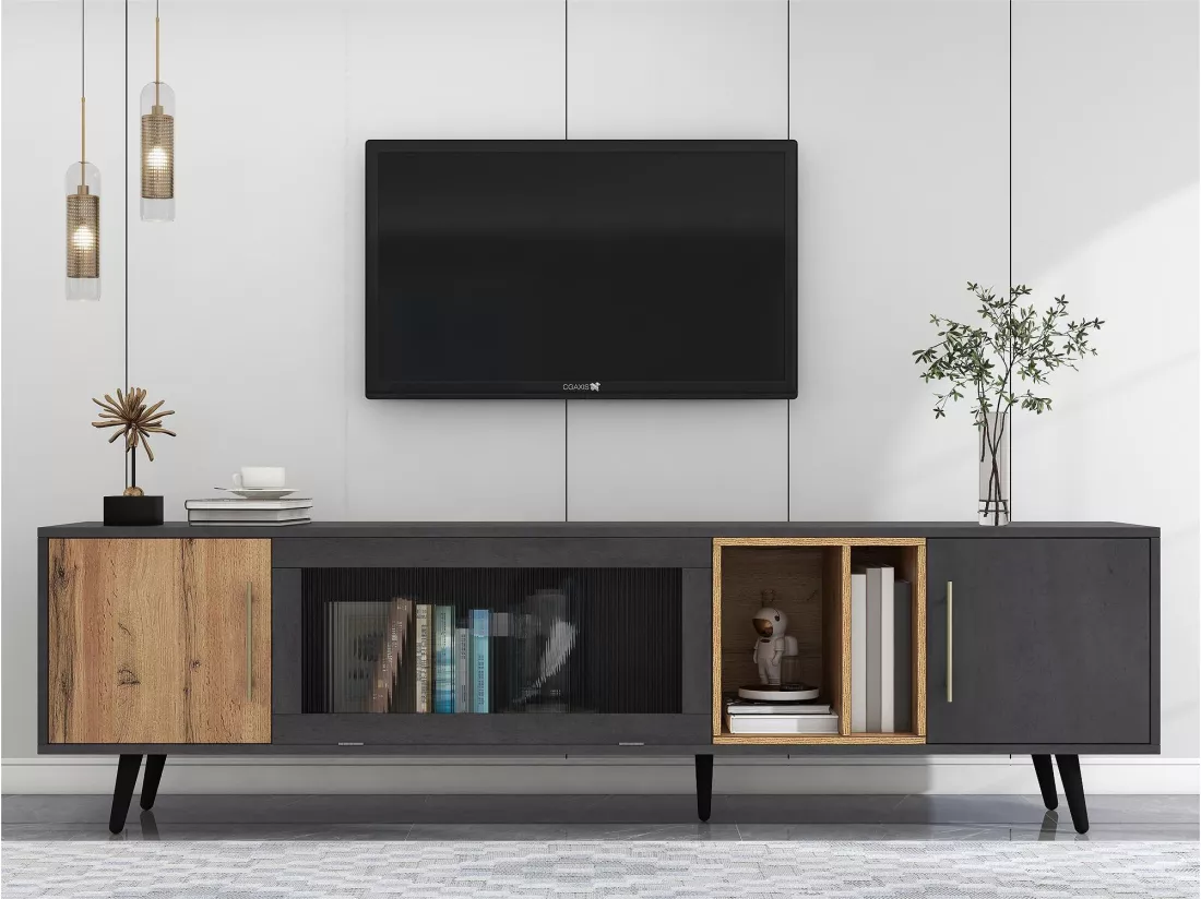 Meuble TV 200cm - adapté pour TV 90