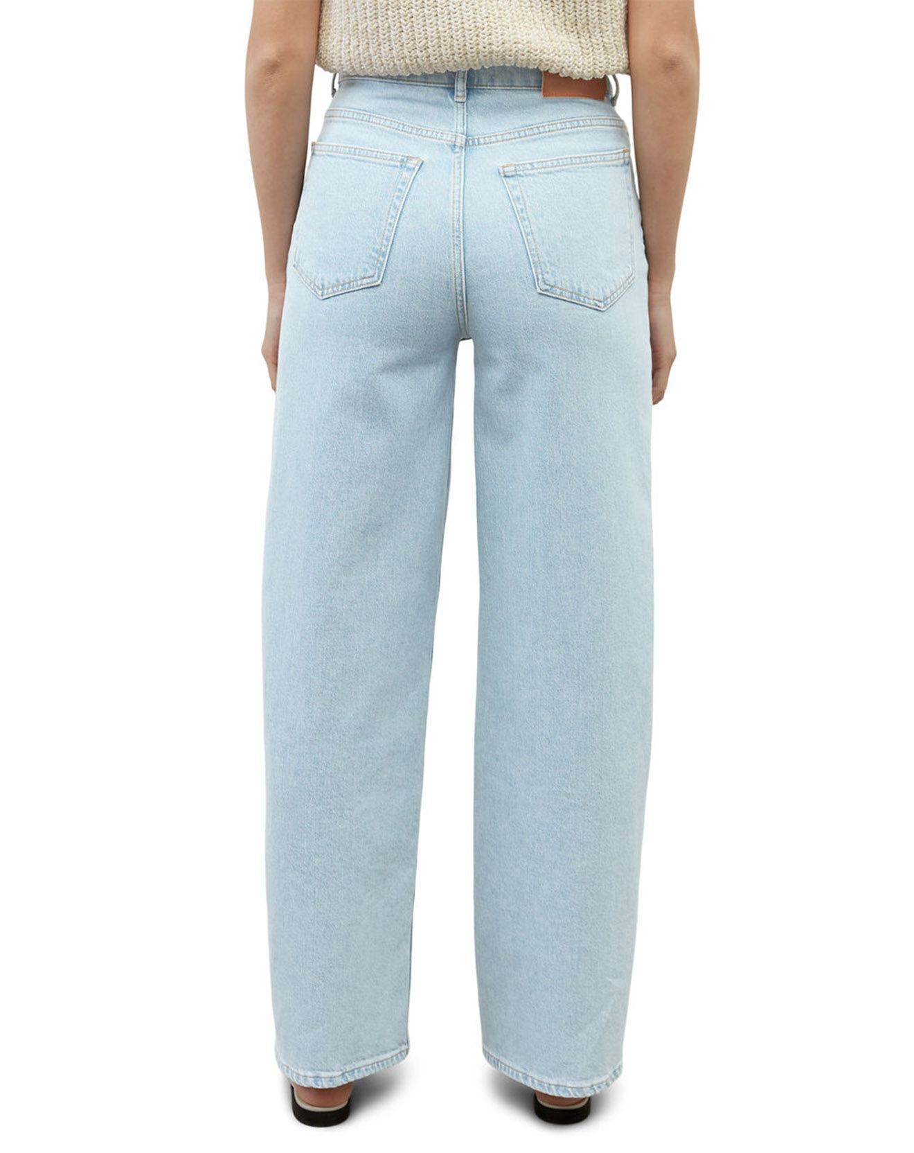 Marc O'Polo Jean Widefit Taille haute bleu clair