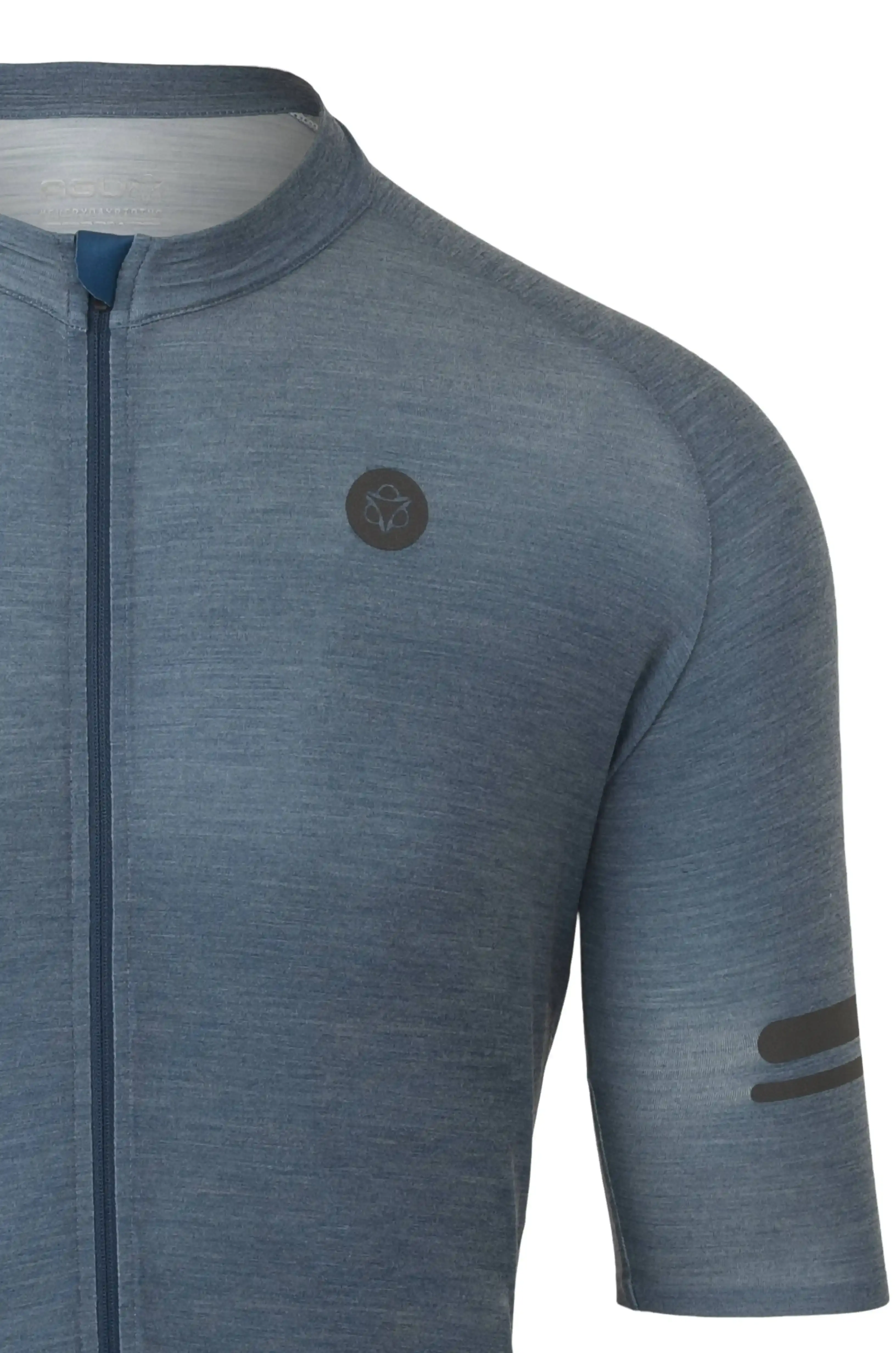 AGU Merino Performance Fietsshirt Korte Mouwen Blauw Heren