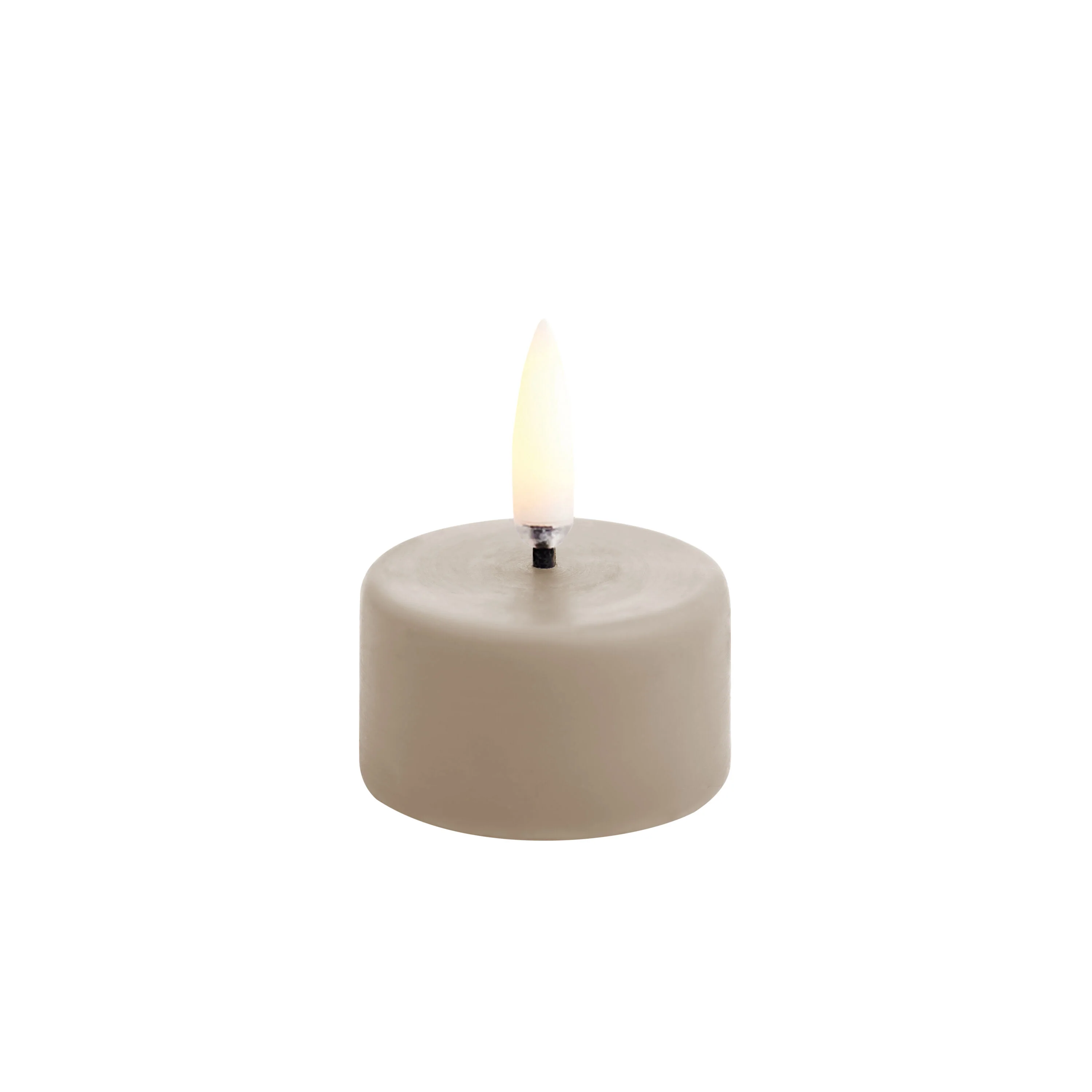 Uyuni  LED fyrfadslys, Sandstone - Ø4 cm.