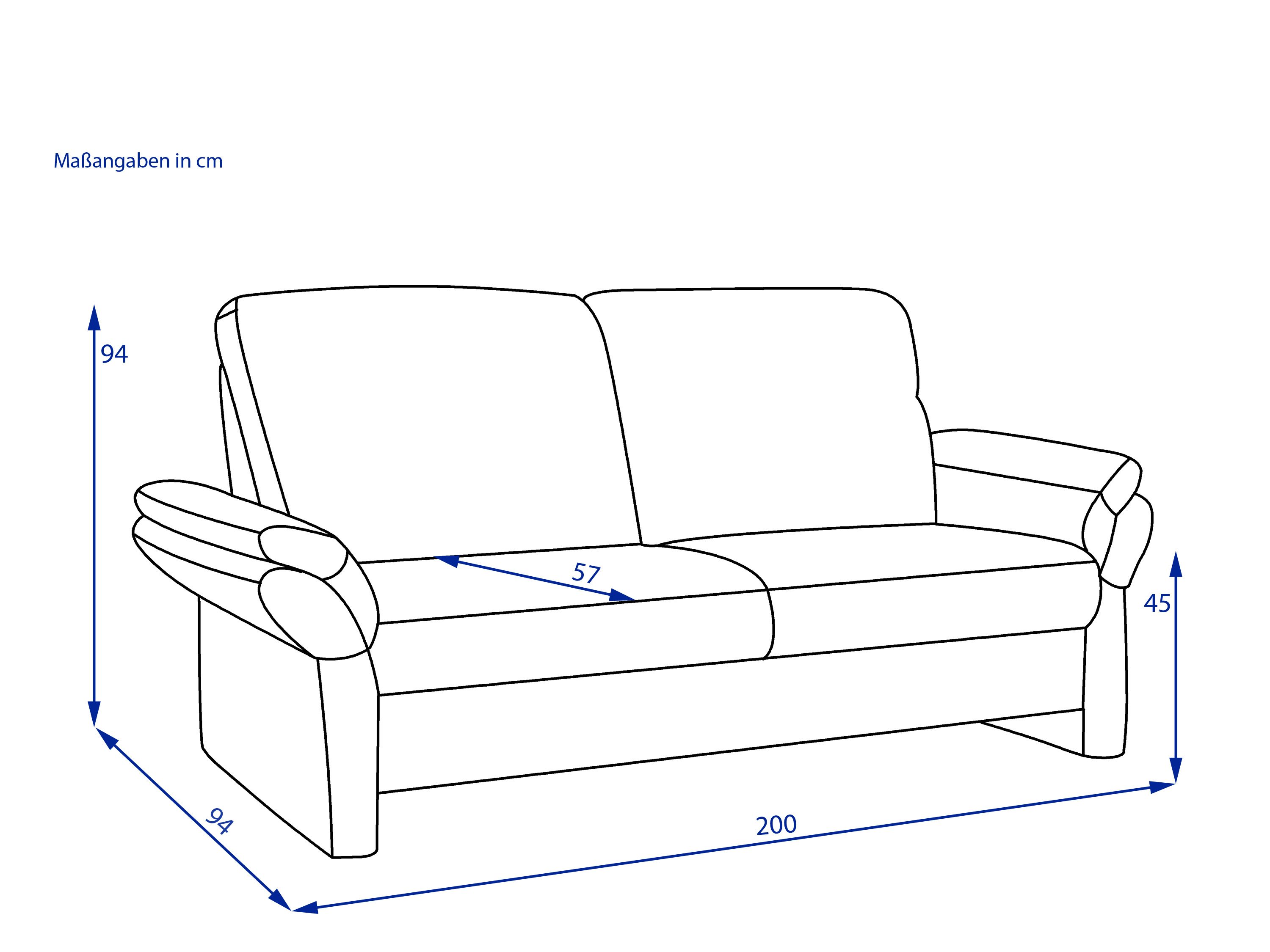 Sofa 2,5 Sitzer DELTA-S