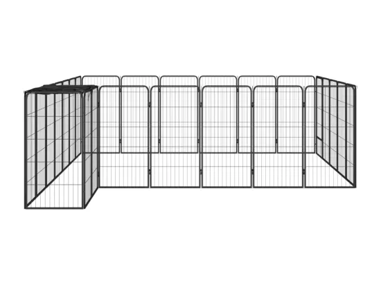 Parc pour chien 26 noire 350 x 300 x 100 cm 02_0043623