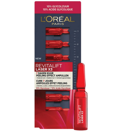 L’Oréal Revitalift Laser X3 Peeling Effect Ampullen (7 stuks)