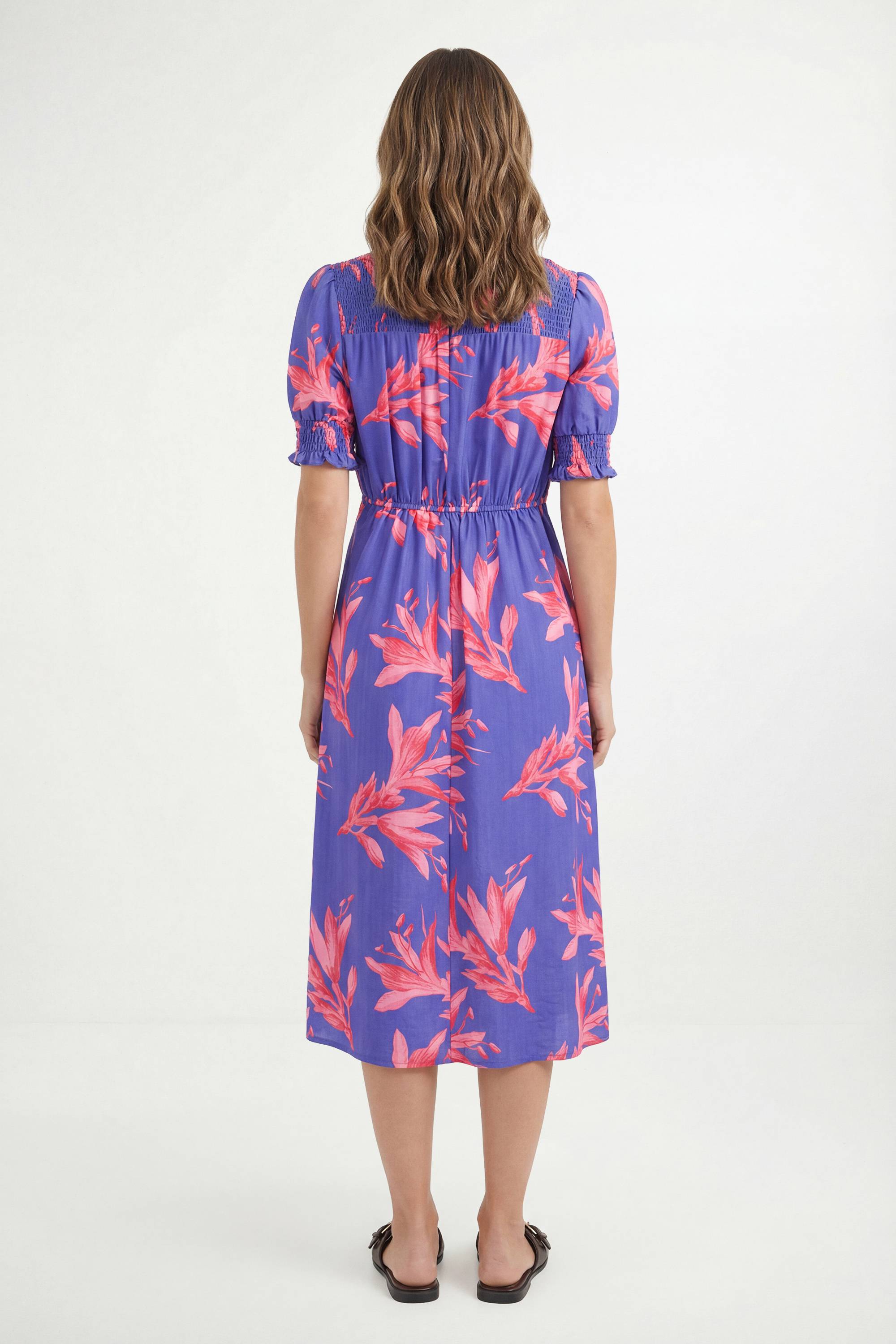 Wallis Robe D'été Fleurie Petite Taille