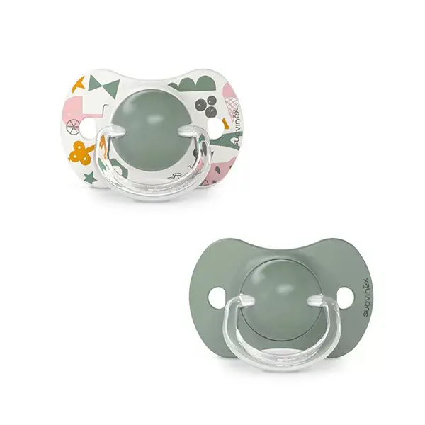 Chupetas Suavinex Symmetrical Sx Pro 18M+ Walk In The Park Verde (Pacote com 2)