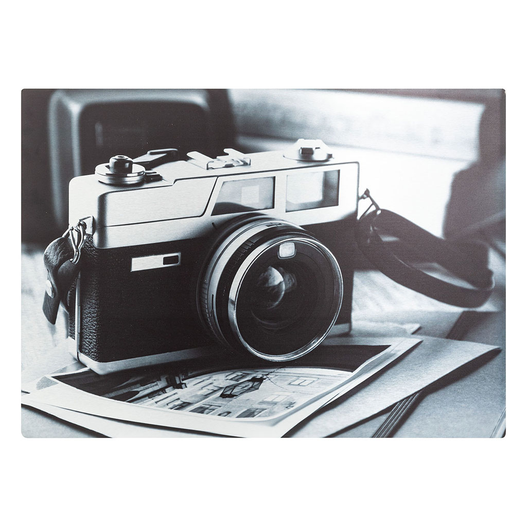 Toile imprimée appareil photo sur aluminium 50x70cm