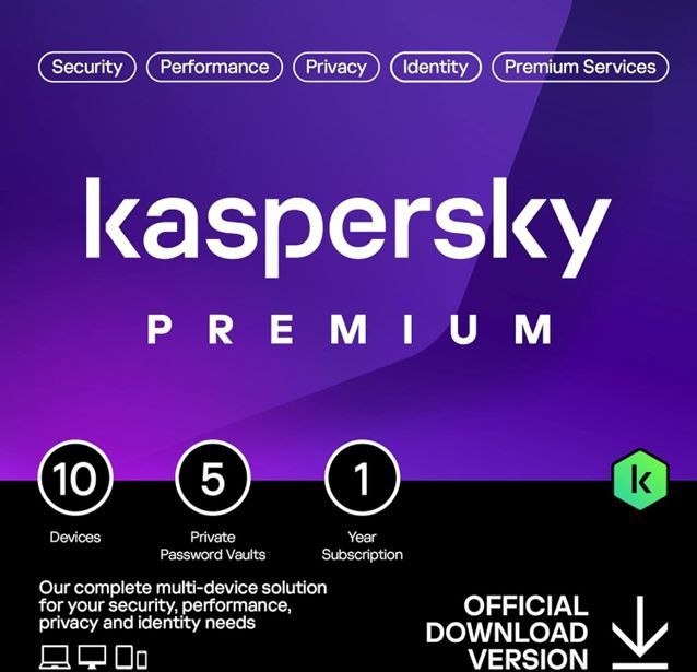 Kaspersky Premium voor 10 Apparaten | 1 Jaar | Opvolger van Kaspersky Total Security