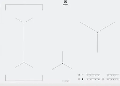 Electrolux EIV83443BW, Hvid, Indbygget, Zone induktionskogeplade, Keramisk, 4 zone(s), 4 zone(s)