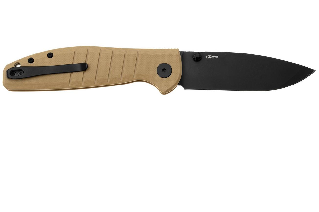 Bestechman Goodboy BMK04E Black PVD Khaki G10, zakmes