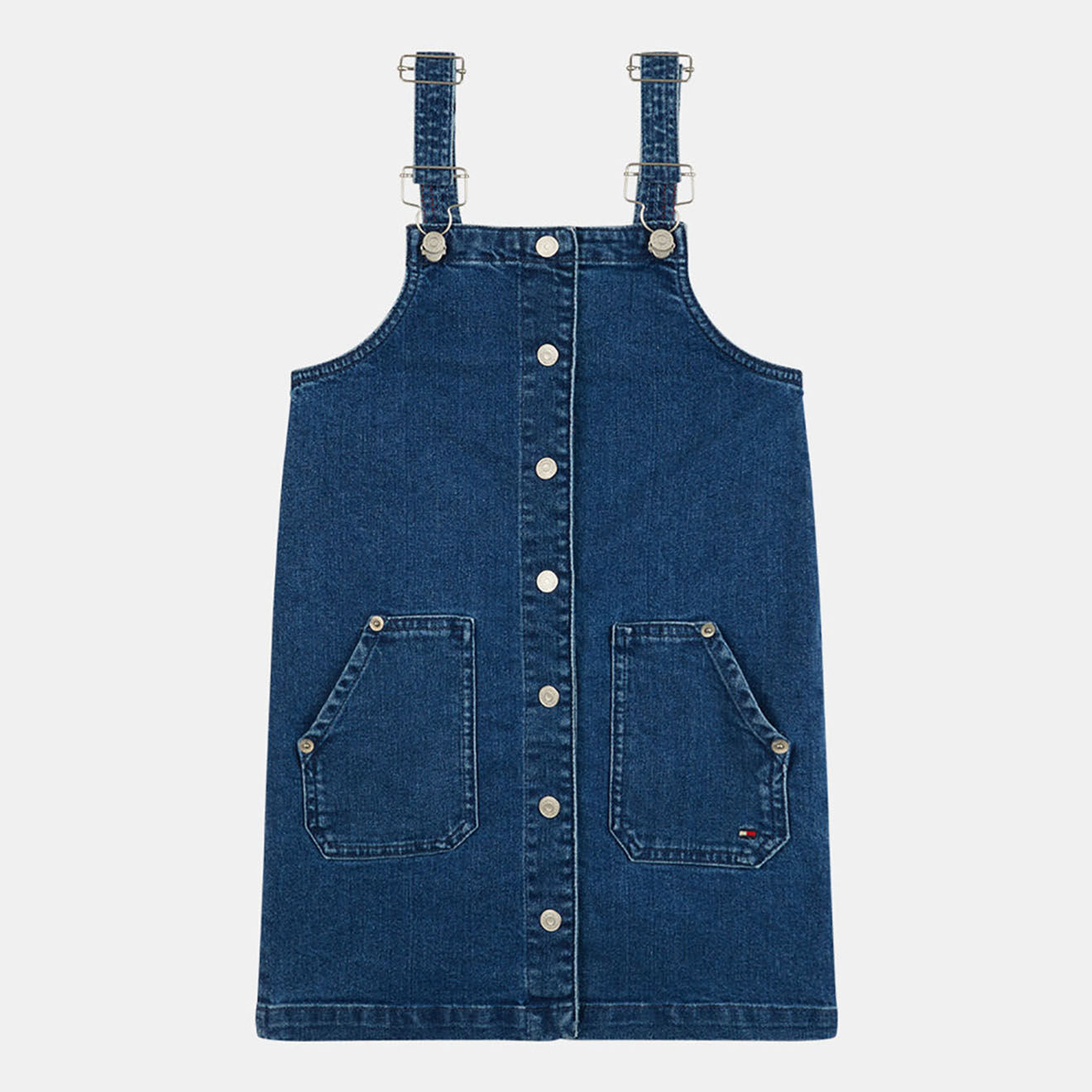 Tommy Hilfiger Robe salopette en jean bleue