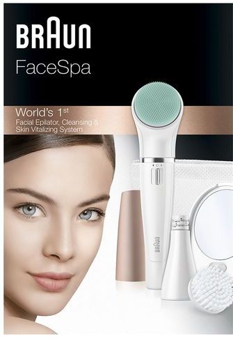 Braun - FaceSpa 851V - Haarverwijderaar - Wit/Goud - Waterbestendig
