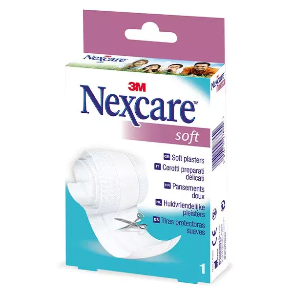 Curativo Nexcare 3M recortável, macio, 1 m x 8 cm