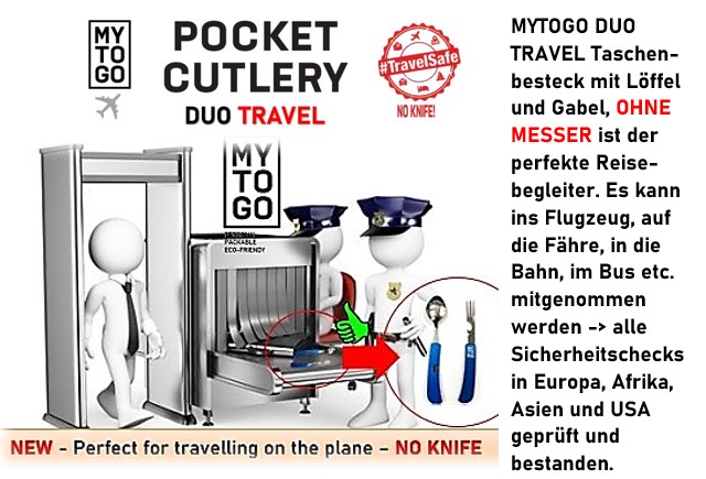 MY TO GO DUO TRAVEL 2 in 1 Taschenbesteck