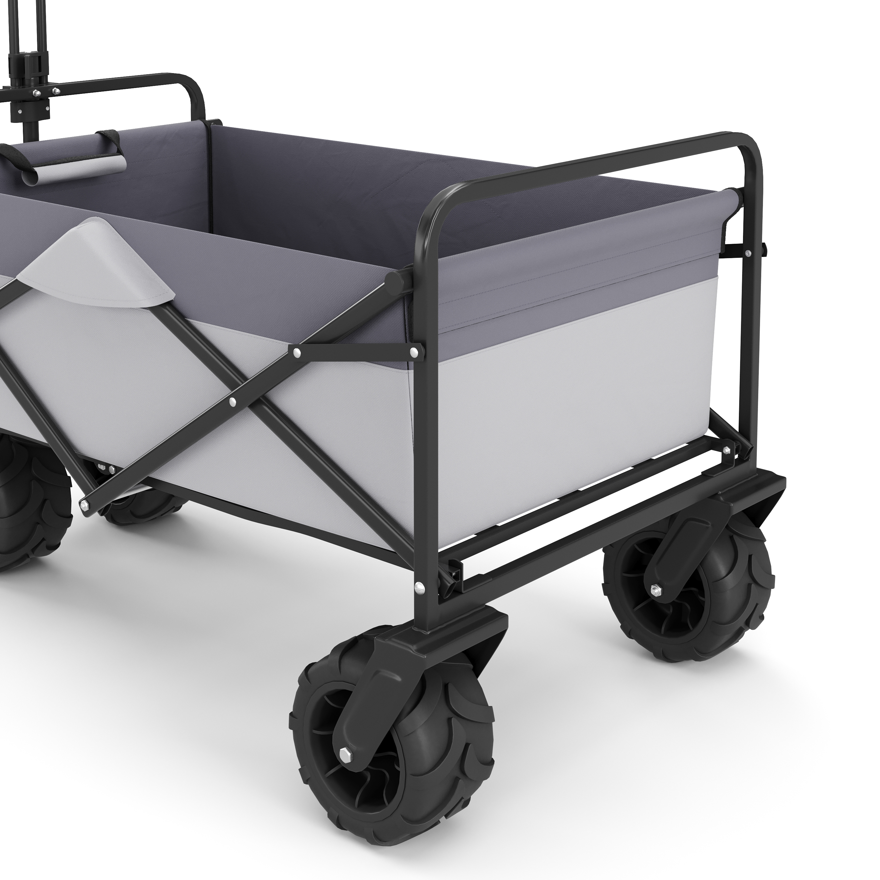 Bollerwagen faltbar BENNY grau
