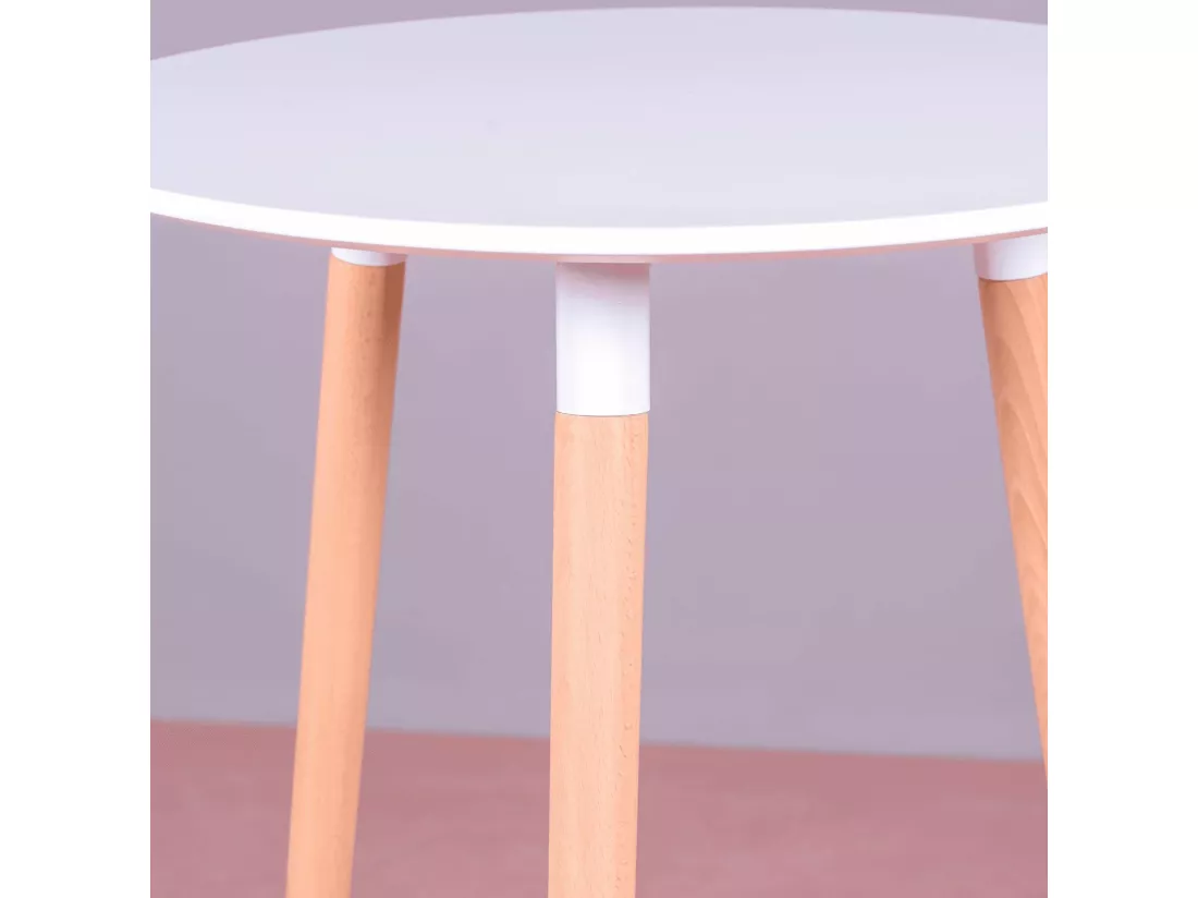 Table haute de style Nordic (102cm) - Palermo - Blanc