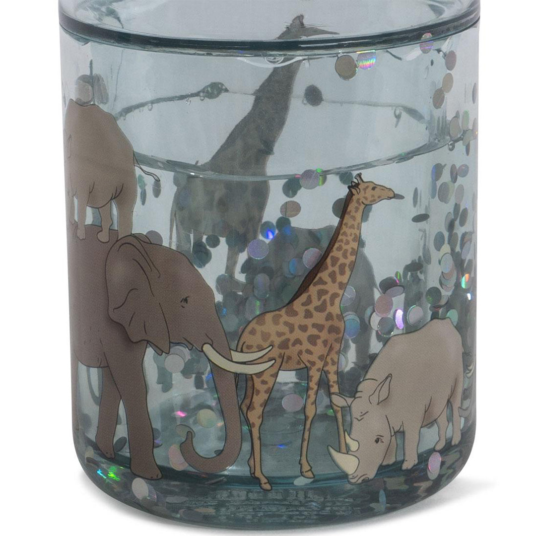 Konges sløjd kinderbekers met glitter - blue mix - 4st