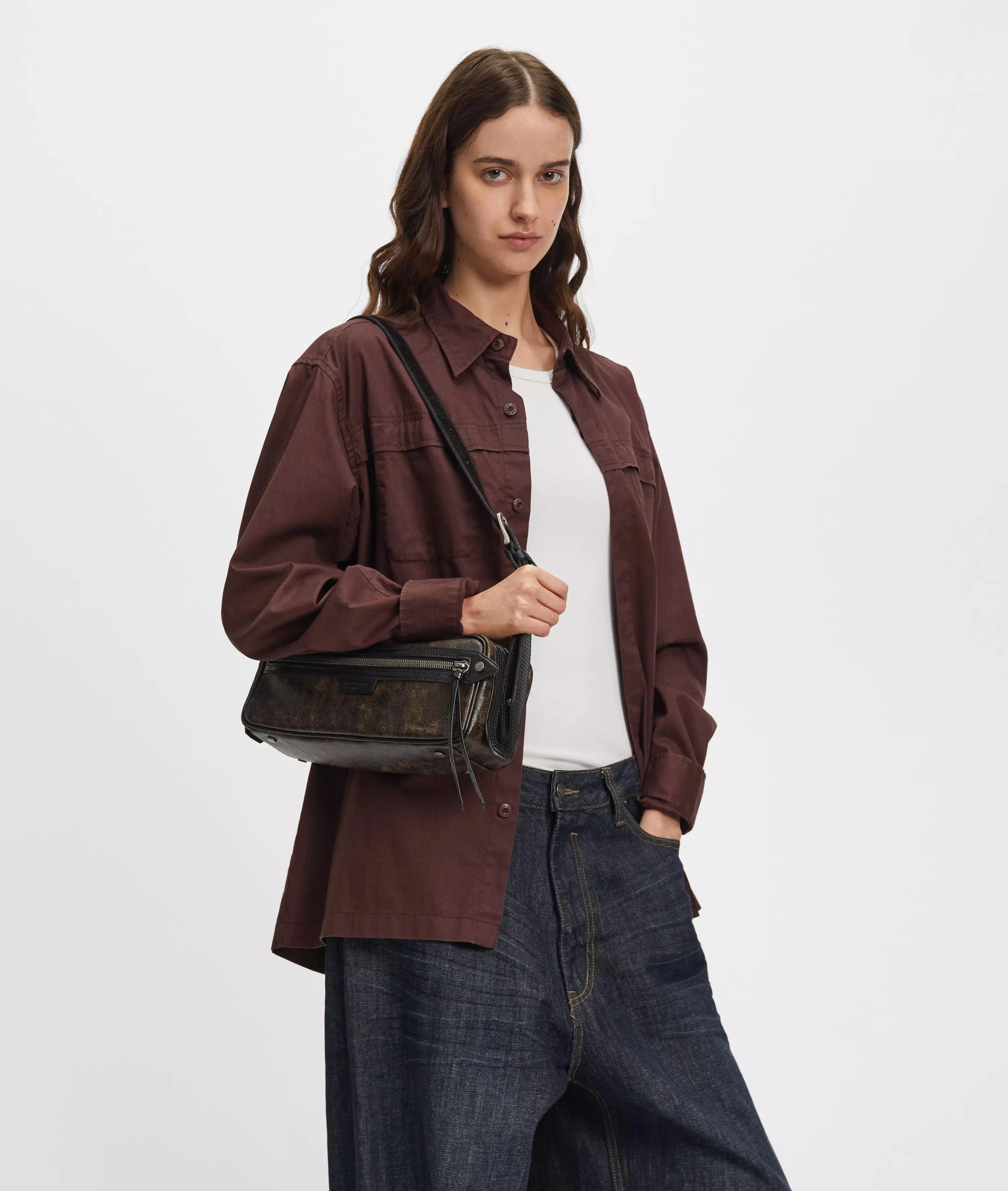 Juno Satchel S Handy shoulder bag with a vintage look