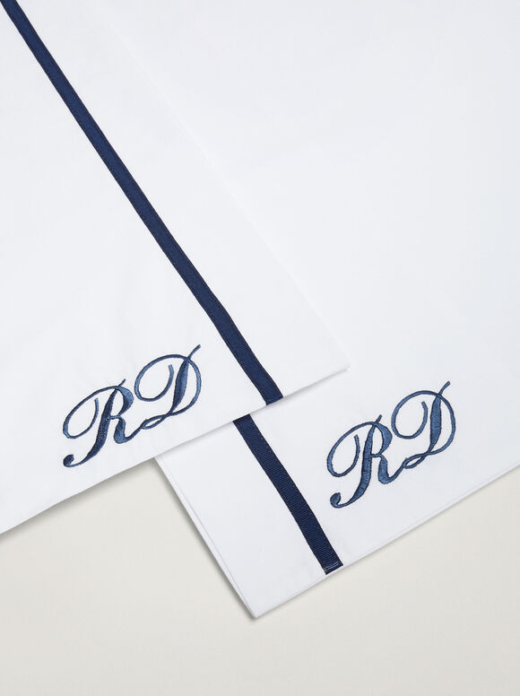 Conjunto de 2 fronhas personalizáveis - Azul Marinho