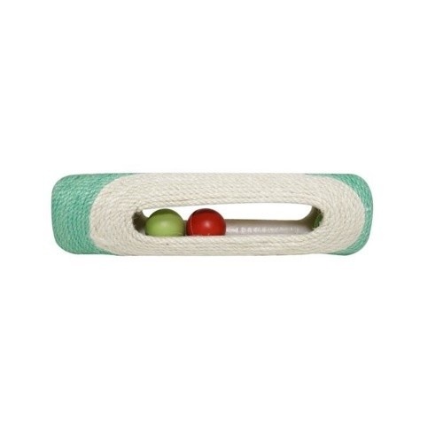 Arranhador AIME XXL com 3 bolas e sino, brinquedo verde menta para gatos.