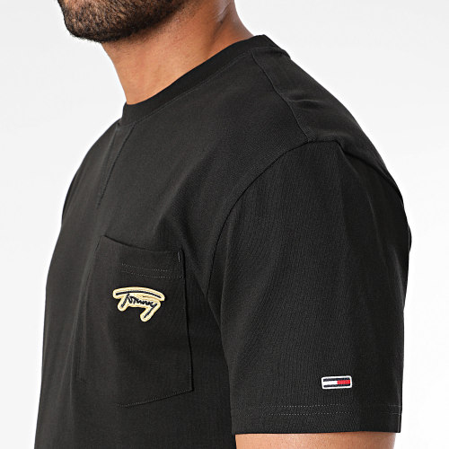 Tee Shirt Poche Classic Signature 7820 Noir