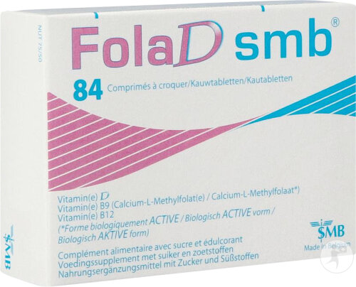 SMB Folad 84 Comprimés à Croquer