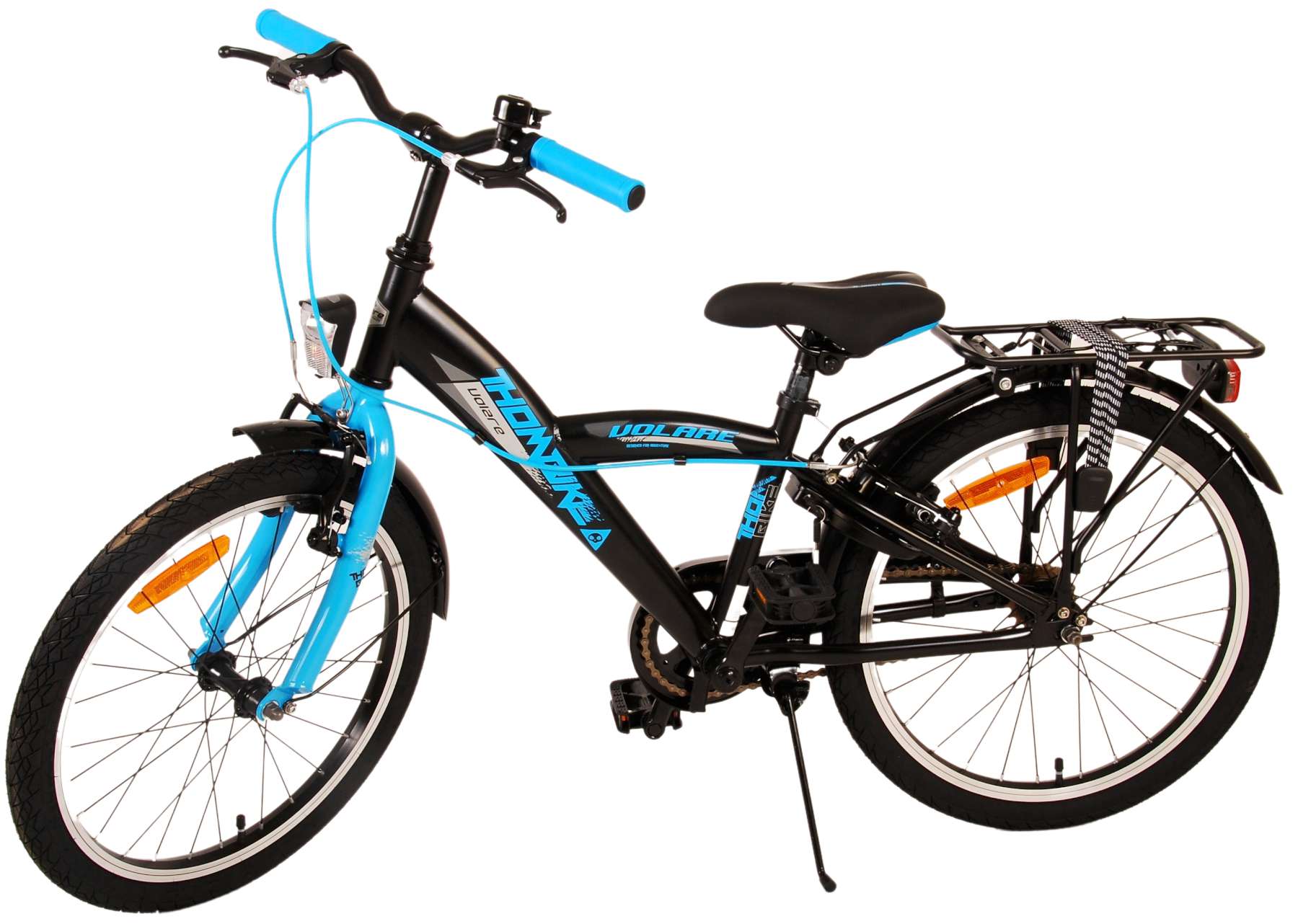 TPFSports Thombike Kinderfahrrad - Jungen - 20 Zoll - Rücktritt + Handbremsen - Schwarz/Grün