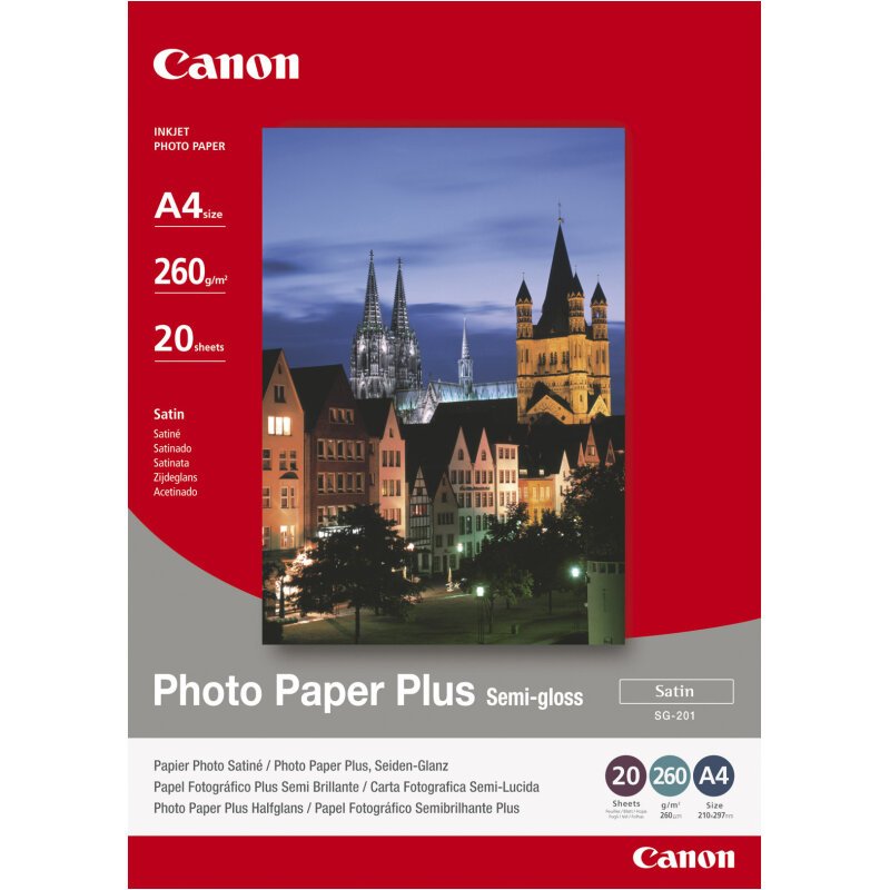Canon Papier Photo Satiné A3 Plus SG-201 - 20 feuilles