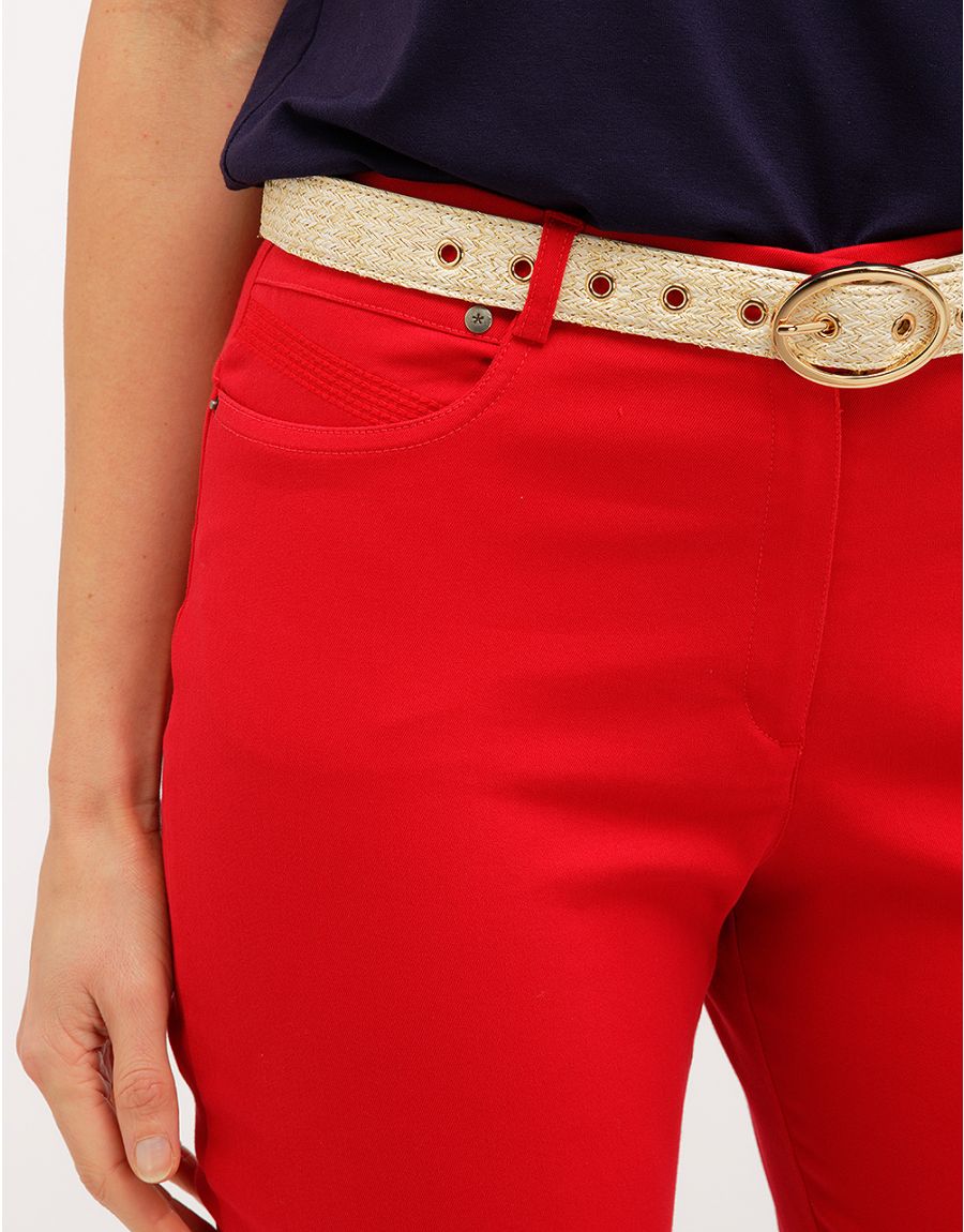 Pantalon 7/8ème rouge